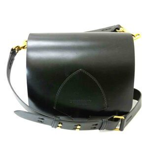 Burberry Leather Hobo Shoulder Bag